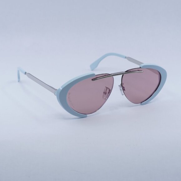 🕶️ New Fendi FE40042U 86U Sunglasses - Azure/Silver Frame - Picture 5 of 9
